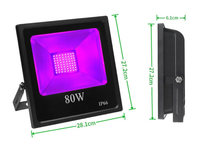 30W-100W US UK EU plug LED Flood Light Waterproof AC85-265V Purple DJ Disco Nightclub KTV Festival Party Stage Lighting Effect