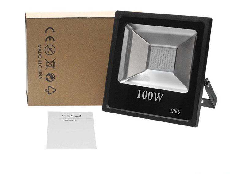 30W-100W US UK EU plug LED Flood Light Waterproof AC85-265V Purple DJ Disco Nightclub KTV Festival Party Stage Lighting Effect