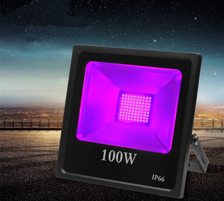 30W-100W US UK EU plug LED Flood Light Waterproof AC85-265V Purple DJ Disco Nightclub KTV Festival Party Stage Lighting Effect