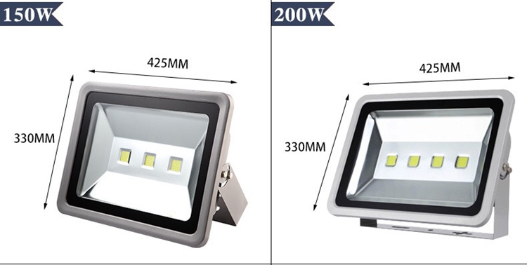 LED 100W 200W 300W 400W wall-mounted high-brightness lighting spotlight advertising outdoor waterproof rust-proof floodlight