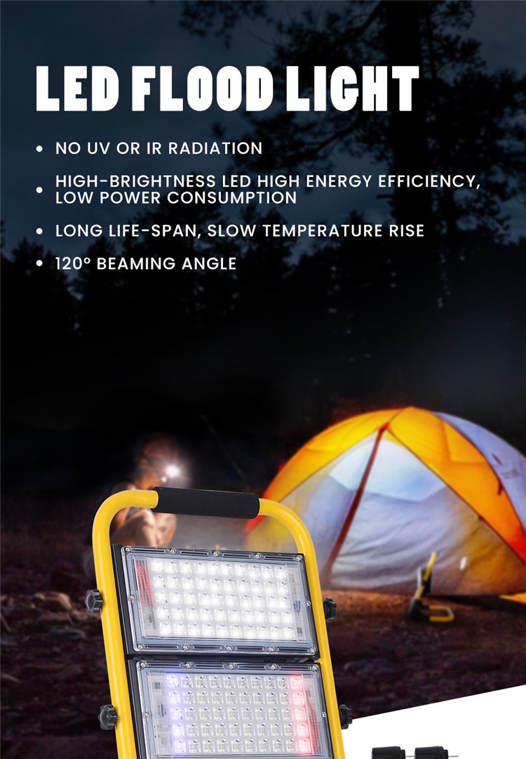 High power Floodlight 200W 300W 400W 500W AC 110V 220V waterproof LED spotlight outdoor construction engineering lighthouse
