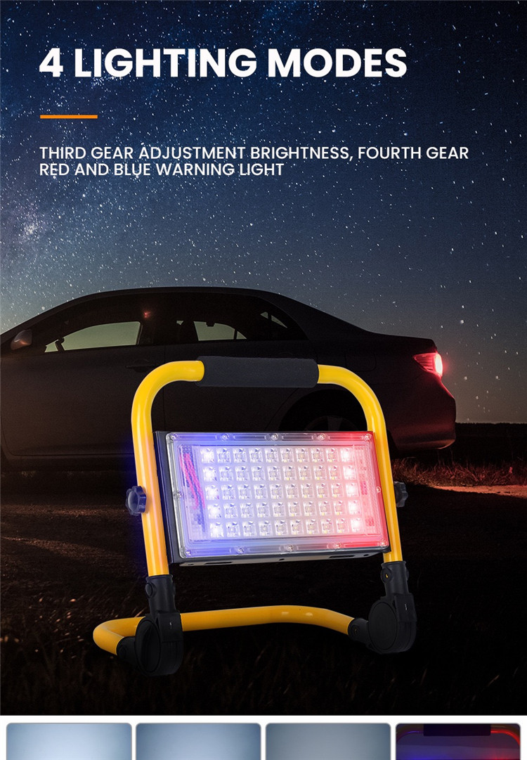 High power Floodlight 200W 300W 400W 500W AC 110V 220V waterproof LED spotlight outdoor construction engineering lighthouse