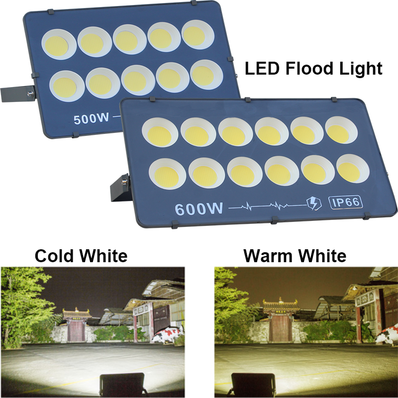 2 PCS /Lot LED Flood light 100W 200W 300W 400W 500W 600W Led high-power projection lamp outdoor lighting advertising light