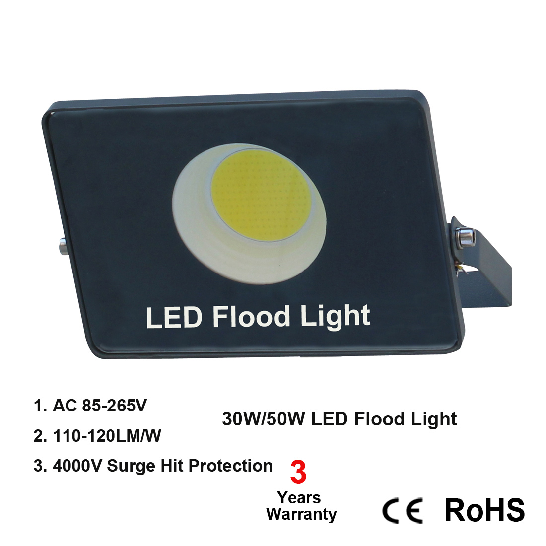 100W 200W LED Light Outdoor Lights 100W (500W Incandescent Equivalent) 5000K Daylight Waterproof ETL Listed Floodlights White