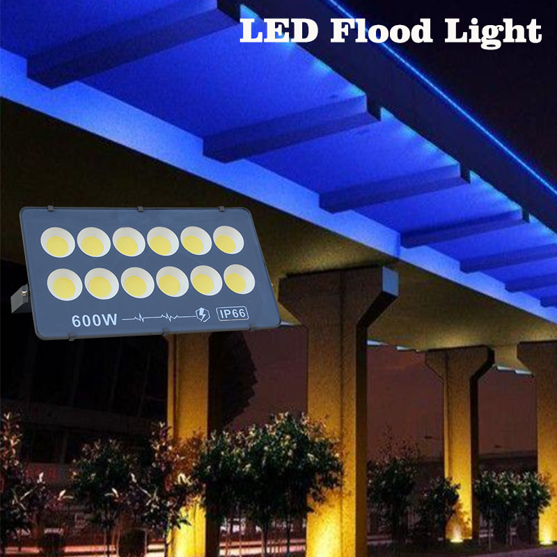 2 PCS /Lot LED Flood light 100W 200W 300W 400W 500W 600W Led high-power projection lamp outdoor lighting advertising light