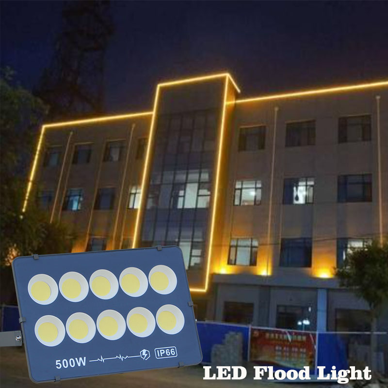 2 PCS /Lot LED Flood light 100W 200W 300W 400W 500W 600W Led high-power projection lamp outdoor lighting advertising light