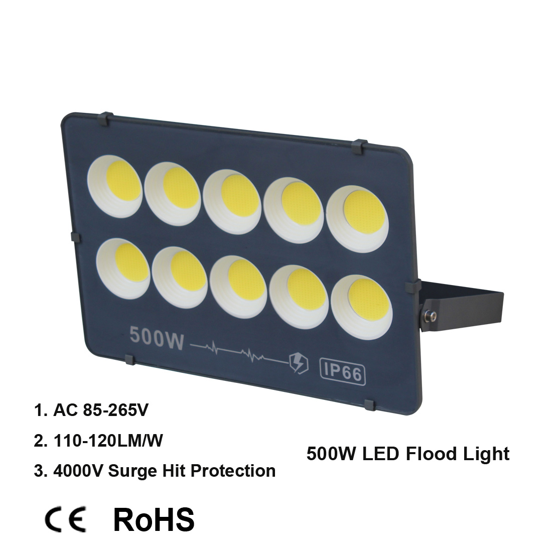 100W 200W 300W 400W 500W LED Flood Lights Waterproof IP65 Daylight White 6500k 85V-265V Outdoor Work Light for Garage Garden