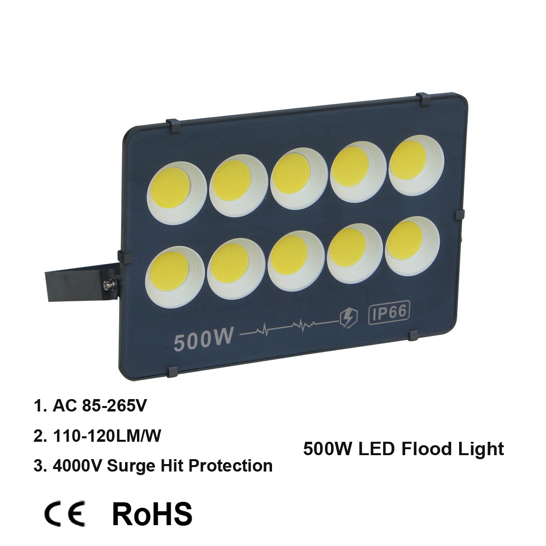 100W 200W 300W 400W 500W LED Flood Lights Waterproof IP65 Daylight White 6500k 85V-265V Outdoor Work Light for Garage Garden