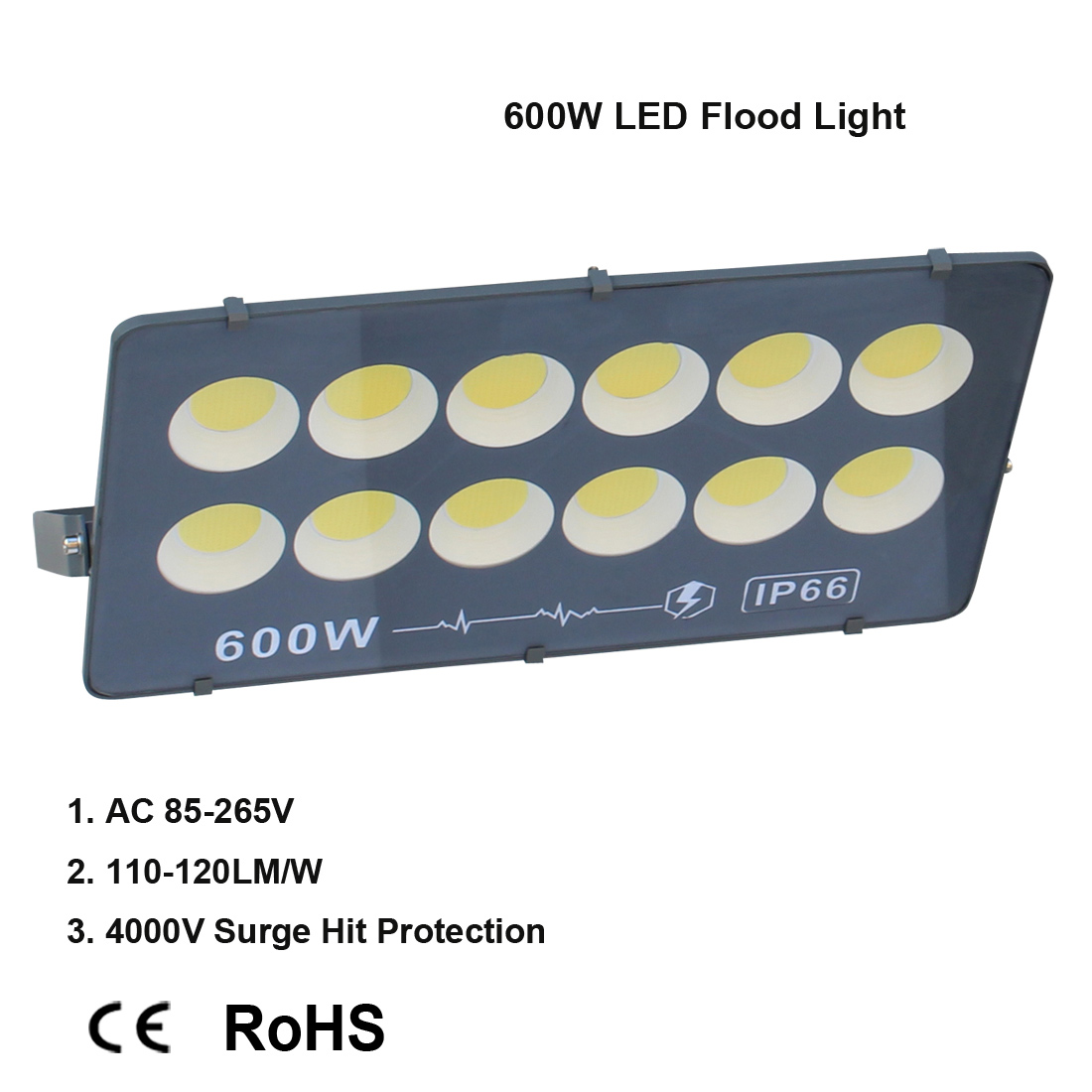100W 200W 300W 400W 500W LED Flood Lights Waterproof IP65 Daylight White 6500k 85V-265V Outdoor Work Light for Garage Garden