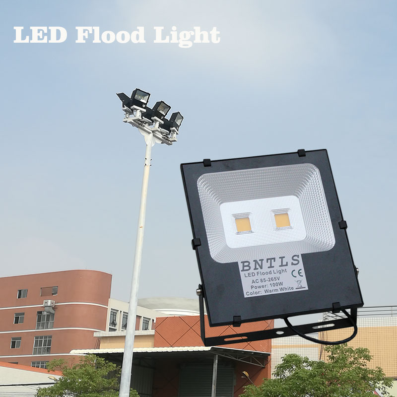 30W 50W 100W 1PCS Ultrathin LED Flood Light IP65 110V 220V LED Spotlight Refletor Outdoor Lighting Wall Lamp Floodlight