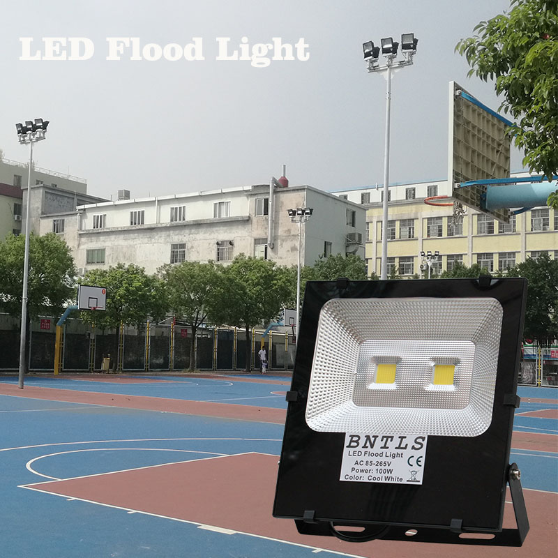 30W 50W 100W 1PCS Ultrathin LED Flood Light IP65 110V 220V LED Spotlight Refletor Outdoor Lighting Wall Lamp Floodlight