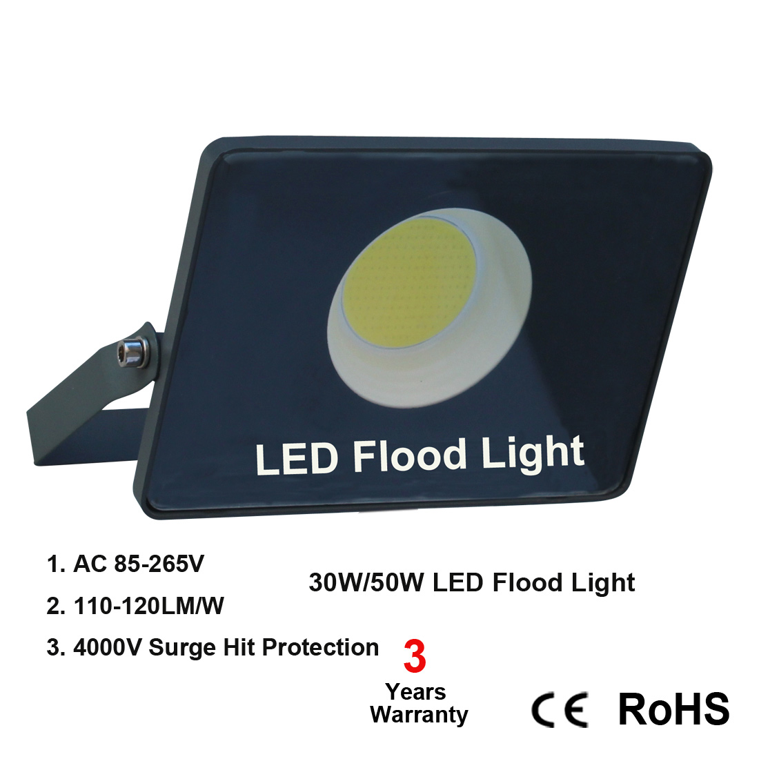 100W 200W LED Light Outdoor Lights 100W (500W Incandescent Equivalent) 5000K Daylight Waterproof ETL Listed Floodlights White