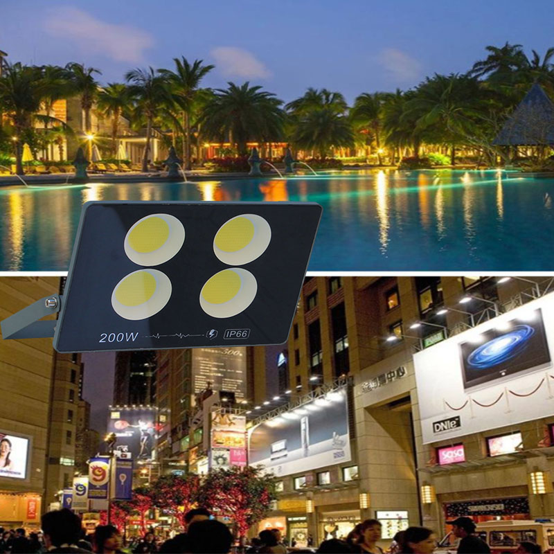 10 PCS/Lot 50W 100W 200W 300W LED Flood Light AC200-240V 9000lms Projector Flood Light Lamp Outdoor Lighting