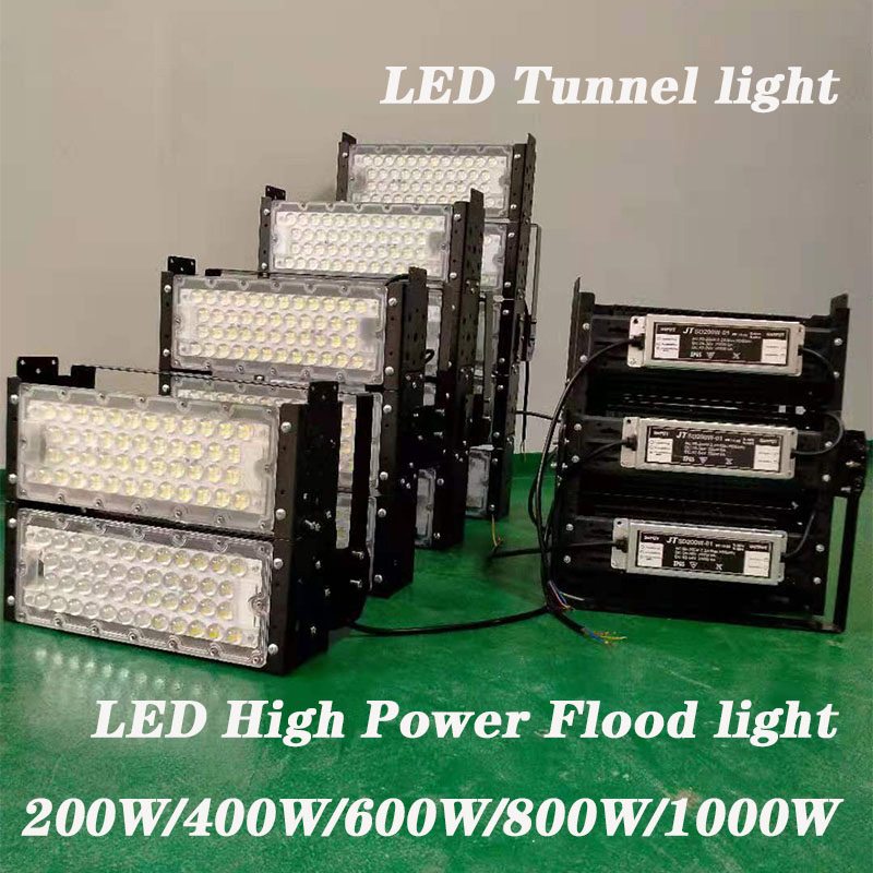 2 PCS/LOT LED Tunnel Light 800W 1000W Flood Light Outdoor Spot Lighting Lamp Waterproof IP65 Stadium light projector light