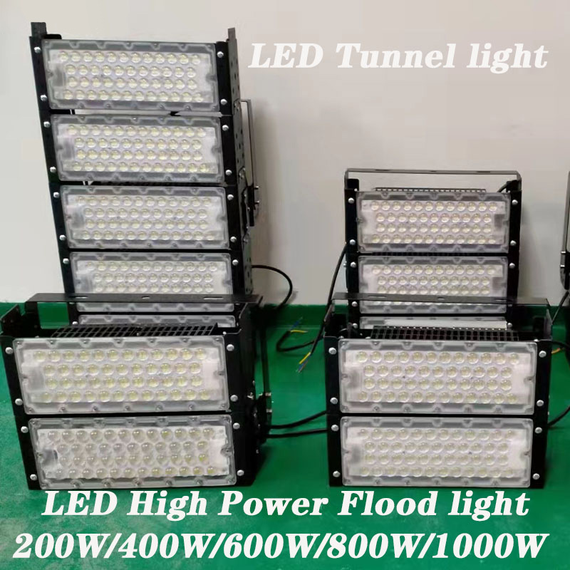 2 PCS/LOT LED Tunnel Light 800W 1000W Flood Light Outdoor Spot Lighting Lamp Waterproof IP65 Stadium light projector light