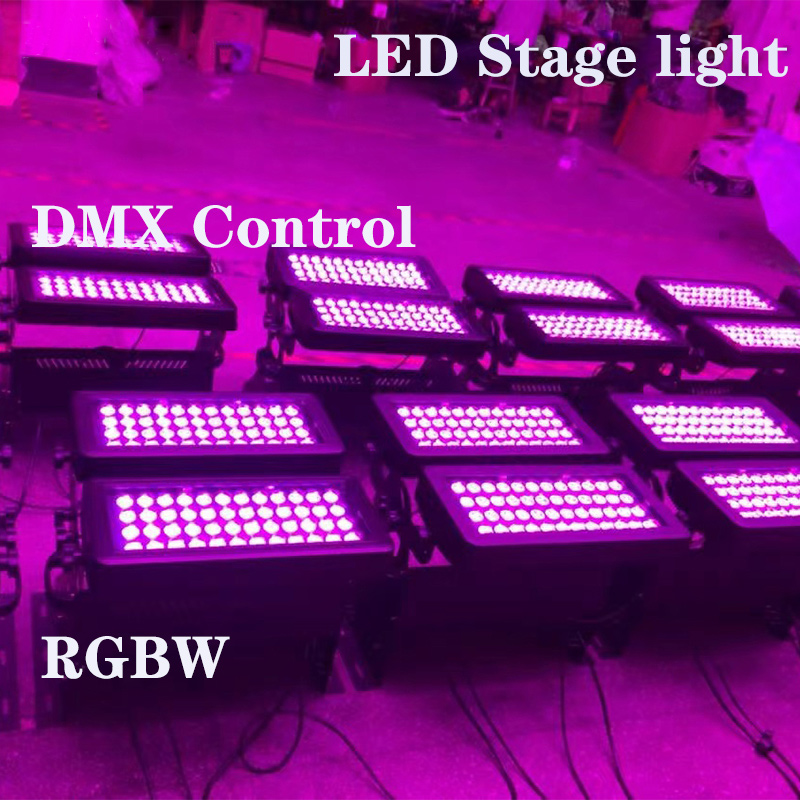 LED Stage light spot light 44*10W single-layer Flood lights RGBW 4 in 1， DMX Control 2 per piece And Flight case
