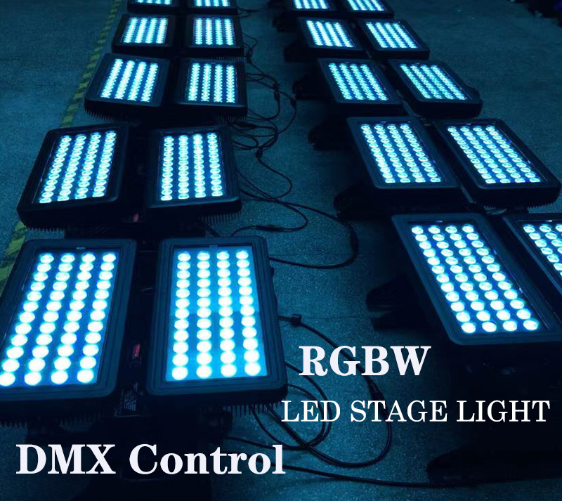 LED Stage light spot light 44*10W single-layer Flood lights RGBW 4 in 1， DMX Control 2 per piece And Flight case