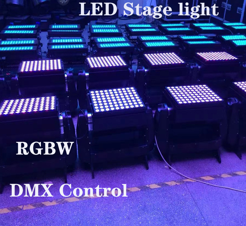 LED Stage light spot light 44*10W single-layer Flood lights RGBW 4 in 1， DMX Control 2 per piece And Flight case