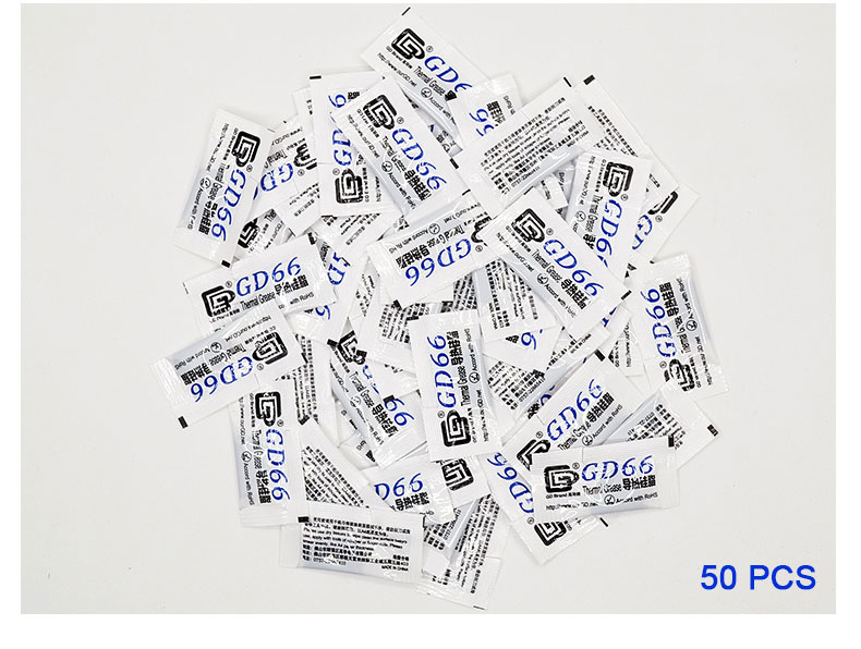 10 Pcs GD66 Thermal Conductive Grease Paste Silicone Plaster Heatsink Compound 10 Pieces Grams High Performance Gray