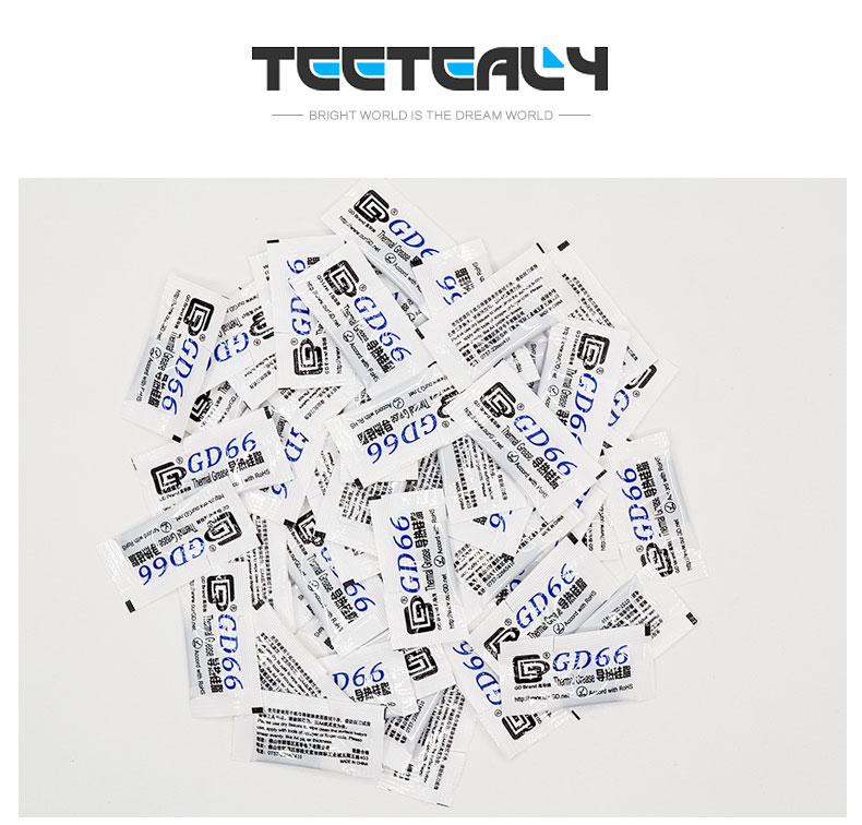 10 Pcs GD66 Thermal Conductive Grease Paste Silicone Plaster Heatsink Compound 10 Pieces Grams High Performance Gray