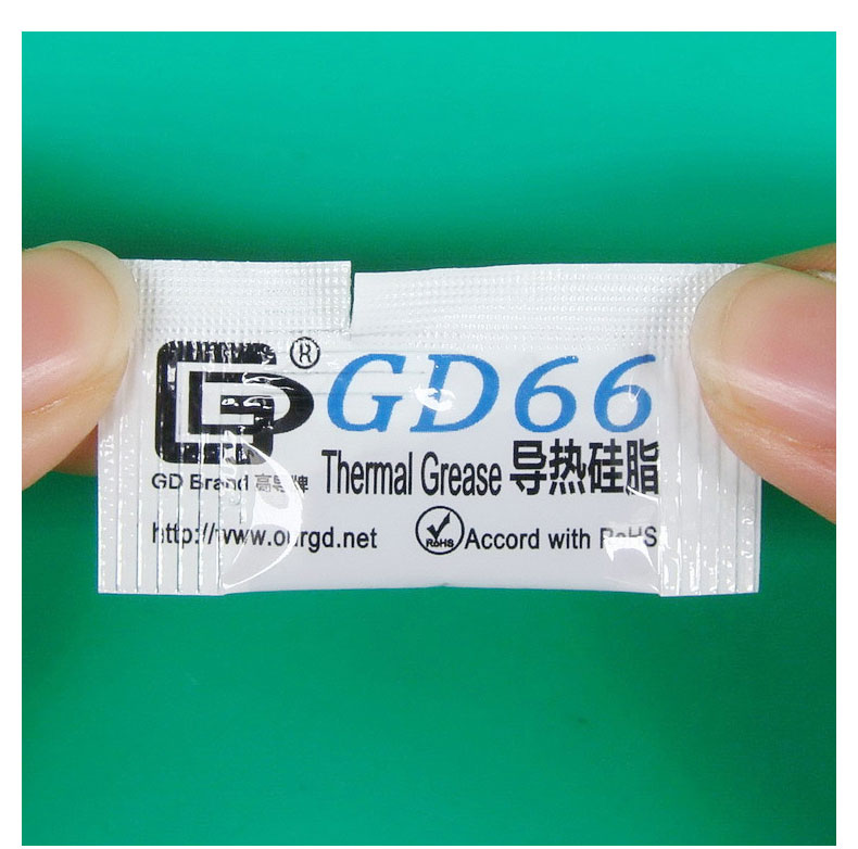10 Pcs GD66 Thermal Conductive Grease Paste Silicone Plaster Heatsink Compound 10 Pieces Grams High Performance Gray