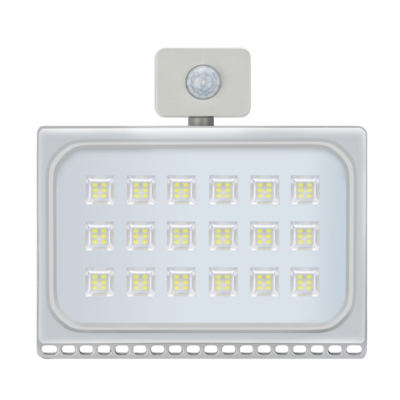 1PCS Ultrathin Motion Sensor Led Flood Light 100W 110V 220V 8000LM Waterproof IP65 Led Spotlight Floodlight Outdoor Lighting