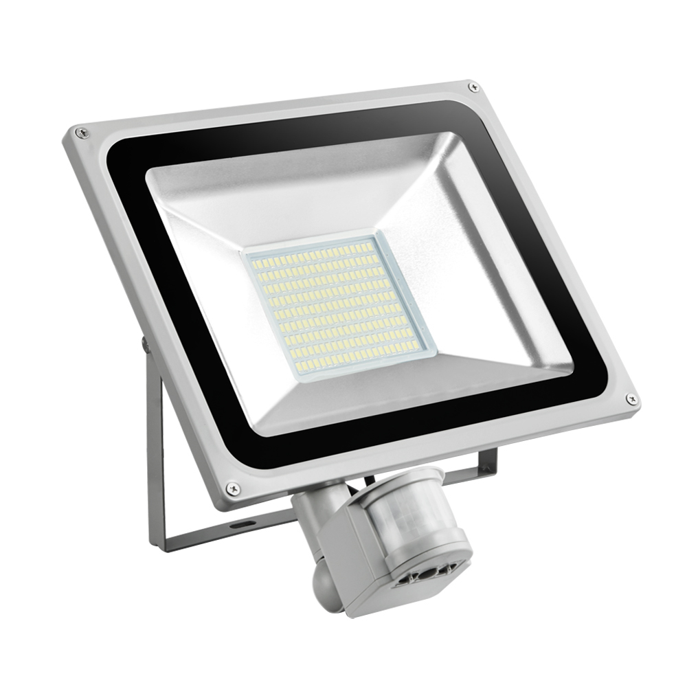 100W Waterproof LED Motion Sensor Spotlight Floodlight AC 220V-240V 11000LM 189LED Reflector Flood Light For Outdoor Lighting