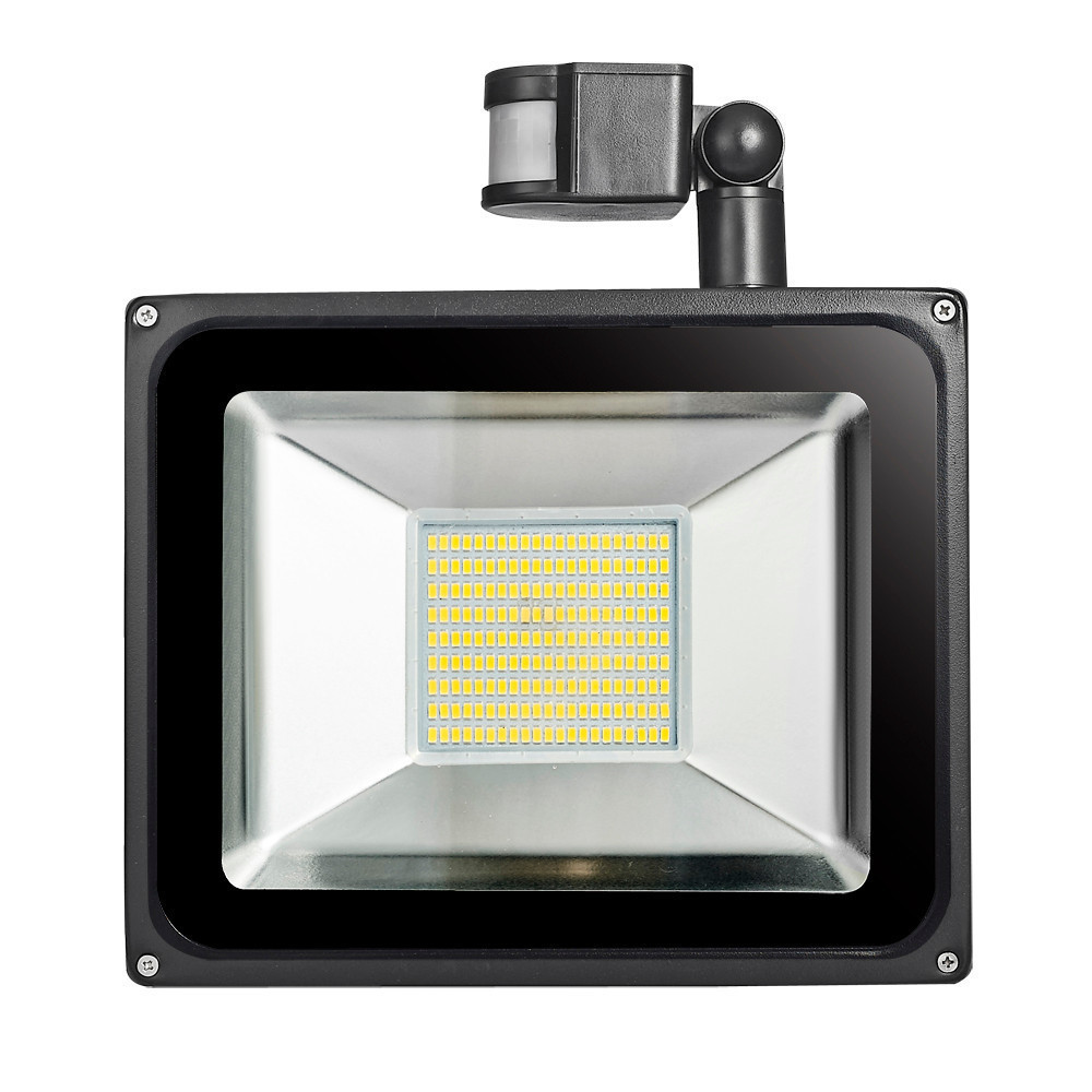 100W Waterproof LED Motion Sensor Spotlight Floodlight AC 220V-240V 11000LM 189LED Reflector Flood Light For Outdoor Lighting