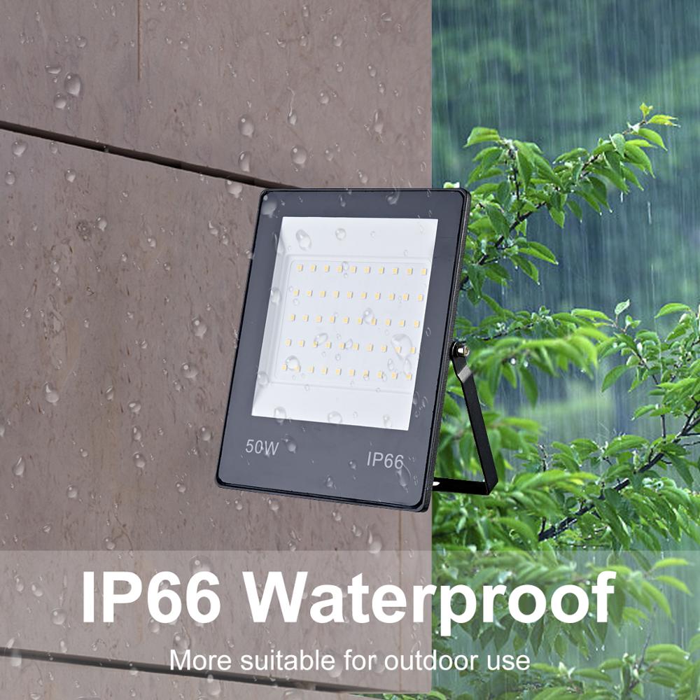LED Floodlight 220V Mini Spotlight 10W 20W 30W 50W 100W 150W Outdoor Lighting Wall Reflector IP66 Waterproof Garden Lamp