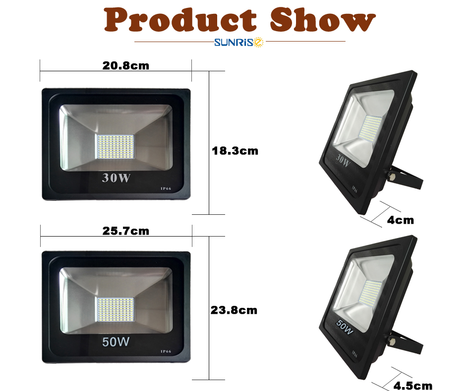 Spotlight IP66 AC85-265V 30W 50W Waterproof Garden Outdoor Landscape Wall Yard Path Street Home Appliance LED Floodlight