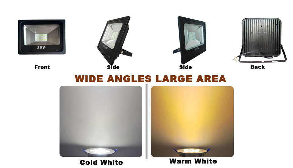 Spotlight IP66 AC85-265V 30W 50W Waterproof Garden Outdoor Landscape Wall Yard Path Street Home Appliance LED Floodlight
