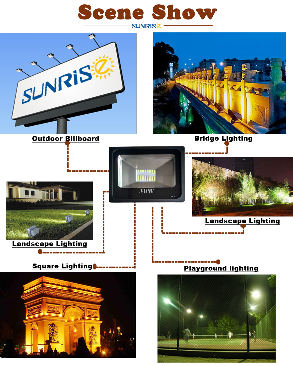 Spotlight IP66 AC85-265V 30W 50W Waterproof Garden Outdoor Landscape Wall Yard Path Street Home Appliance LED Floodlight