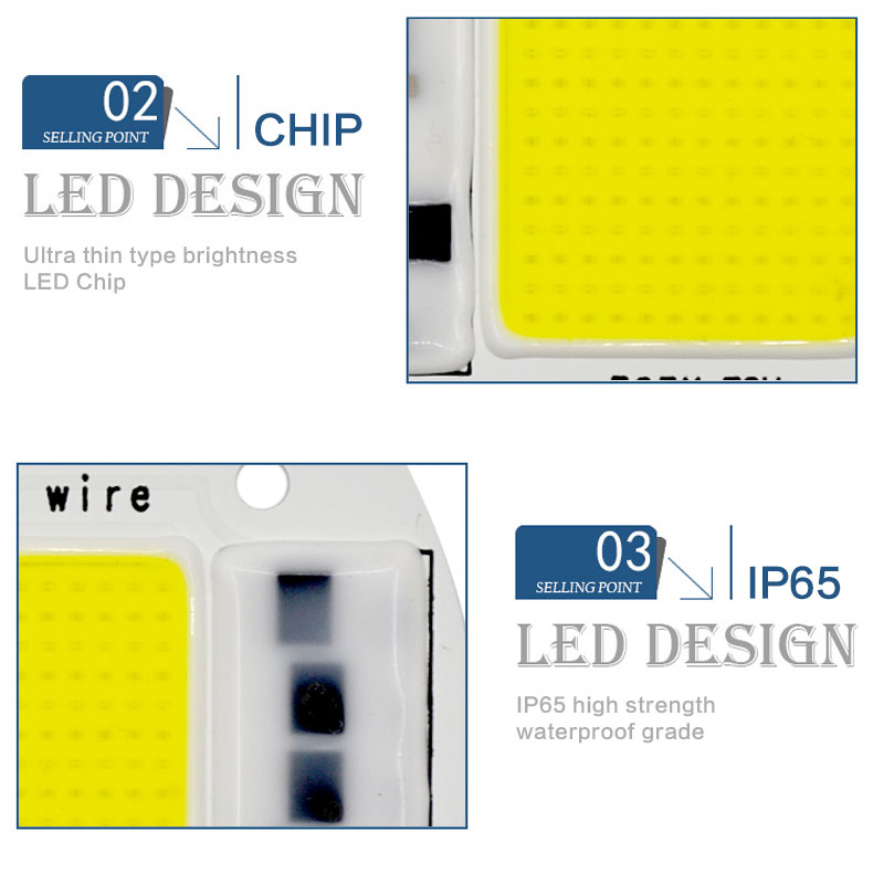 High Power LED Matrix For Projectors 15W 25W 35W 50W DIY Flood Light COB Smart IC Driver LED Diode Spotlight Outdoor Chip Lamp