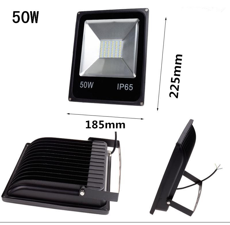 LED Spotlight DC12V 10W 20W 30W 50W 100W IP65 Projecteur Flood Light 12V 5730SMD 24V Street Wall Lamp Garden Square