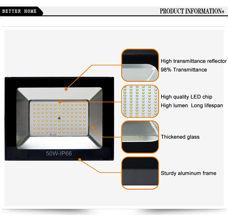 Ultrathin LED flood light 10W 30W 50W AC220V IP67 5630SMD Floodlight lamp Spotlight 100W Outdoor Wall Garden Landscape Lighting