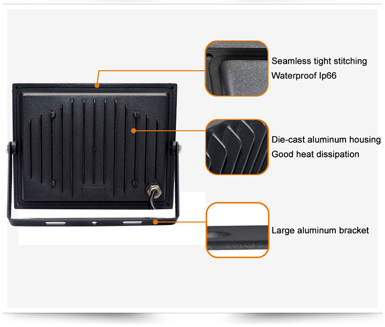 Ultrathin LED flood light 10W 30W 50W AC220V IP67 5630SMD Floodlight lamp Spotlight 100W Outdoor Wall Garden Landscape Lighting