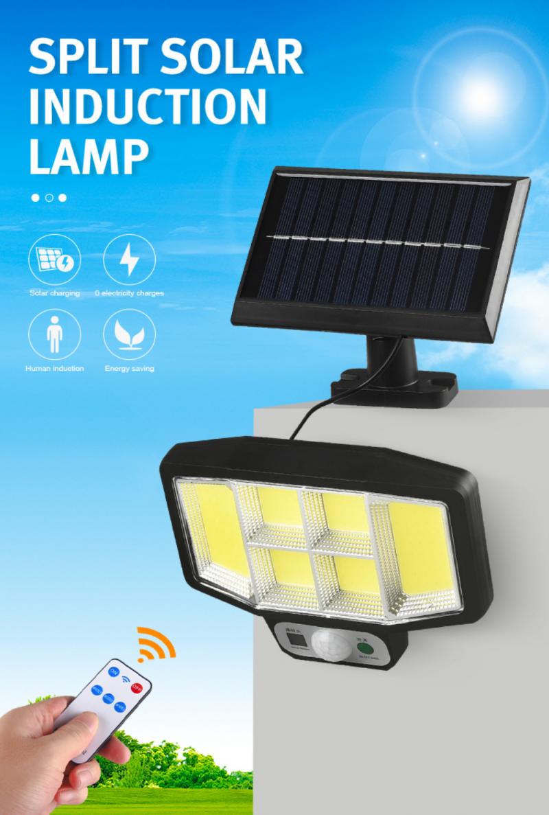 Solar Light Outdoor Motion Sensor Recharge Solar Wall Light Waterproof Emergency Led Light For Street Garden Porch Lamp