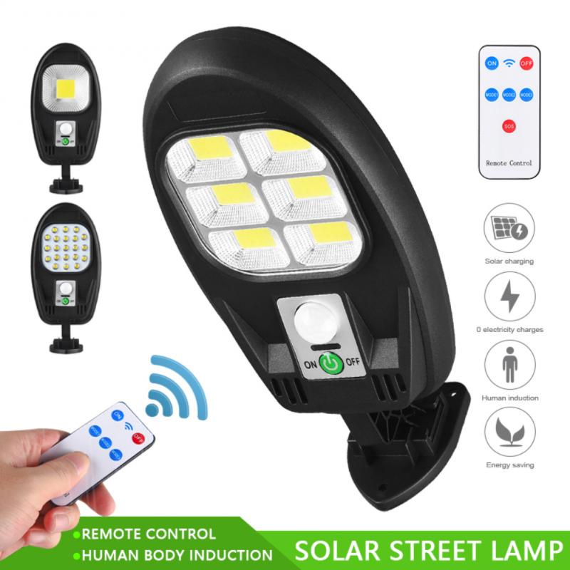 Solar Sensor Wall Light COB/LED Waterproof Human Induction Street Lamp Garden Outdoor Courtyard Sensor Street Light