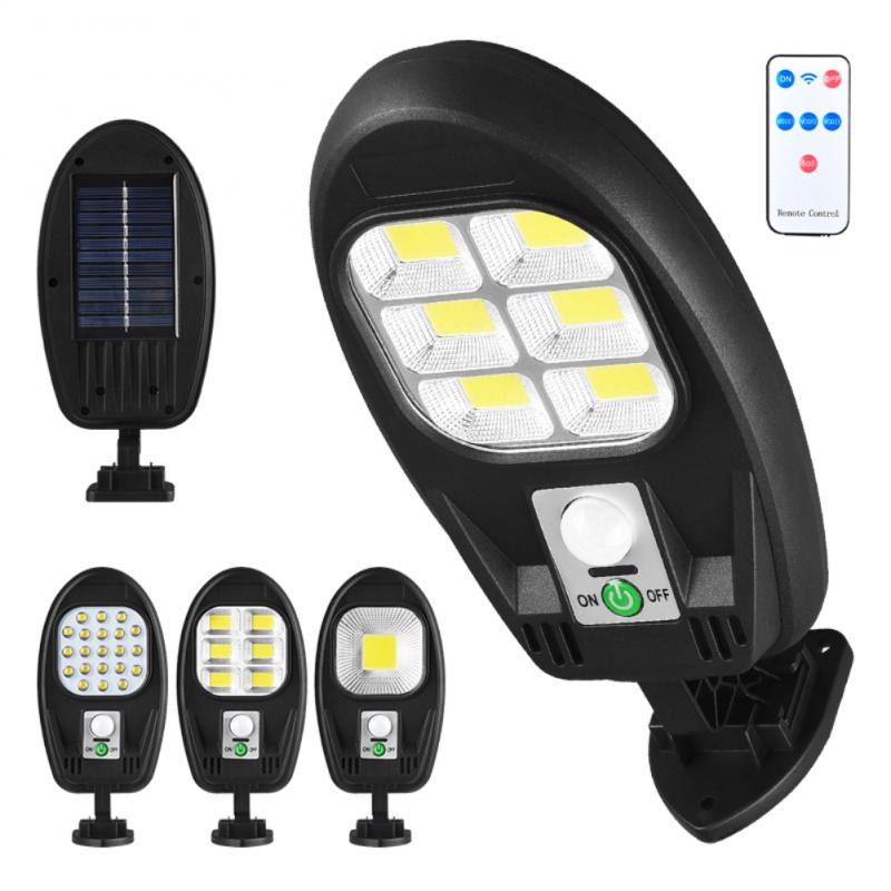 Solar Sensor Wall Light COB/LED Waterproof Human Induction Street Lamp Garden Outdoor Courtyard Sensor Street Light