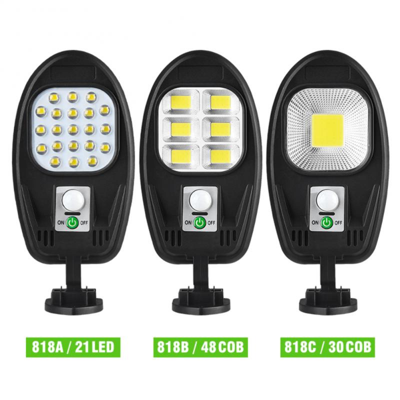 Solar Sensor Wall Light COB/LED Waterproof Human Induction Street Lamp Garden Outdoor Courtyard Sensor Street Light