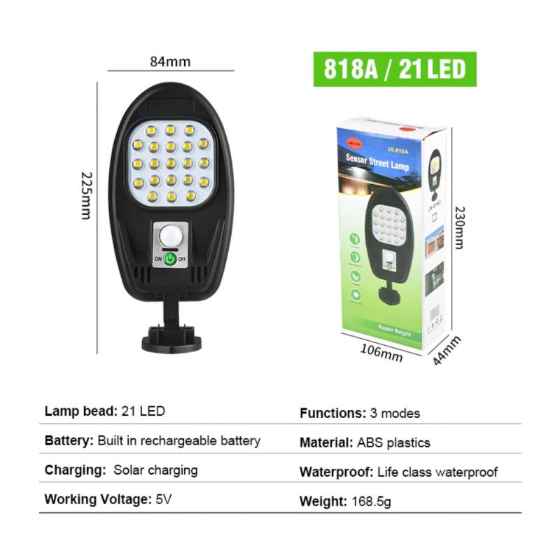 Solar Sensor Wall Light COB/LED Waterproof Human Induction Street Lamp Garden Outdoor Courtyard Sensor Street Light