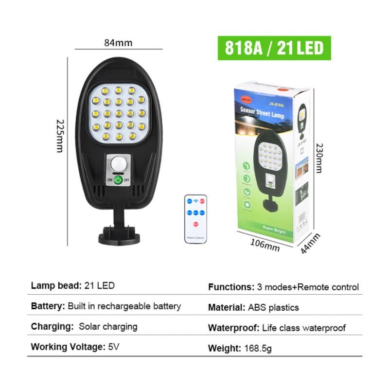 Solar Sensor Wall Light COB/LED Waterproof Human Induction Street Lamp Garden Outdoor Courtyard Sensor Street Light