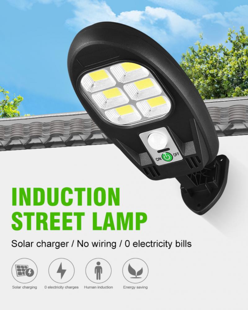 Solar Sensor Wall Light COB/LED Waterproof Human Induction Street Lamp Garden Outdoor Courtyard Sensor Street Light