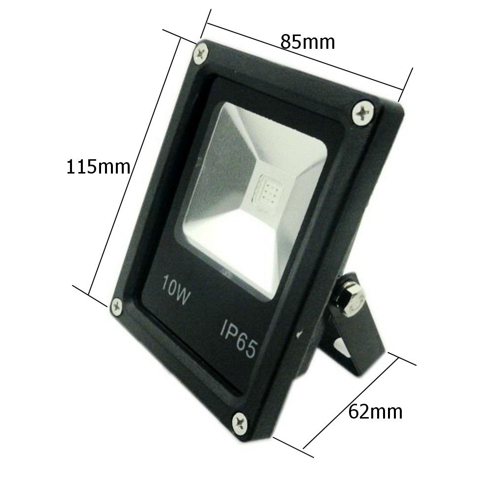 1pcs LED flood light 10W 20W 30W 50W Black AC85-265V waterproof IP65 Floodlight Spotlight Outdoor Lighting