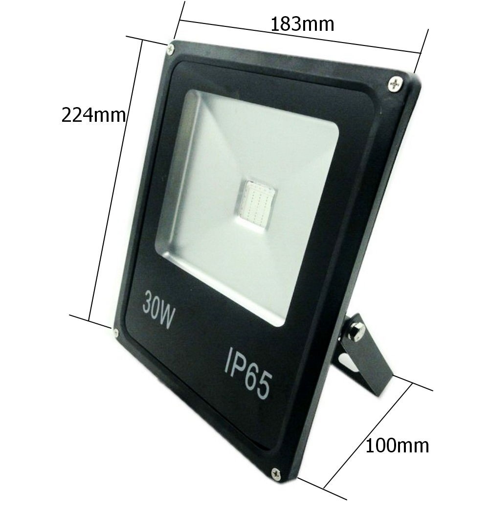 1pcs LED flood light 10W 20W 30W 50W Black AC85-265V waterproof IP65 Floodlight Spotlight Outdoor Lighting