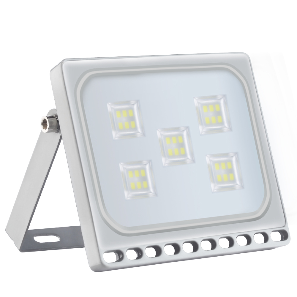 220V 10W/20W/30W/50W C6 Ultra-thin SMD 2835 Led Flood Light EU Plug Waterproof IP65 Outdoor Floodlight Spotlight Street Lamp