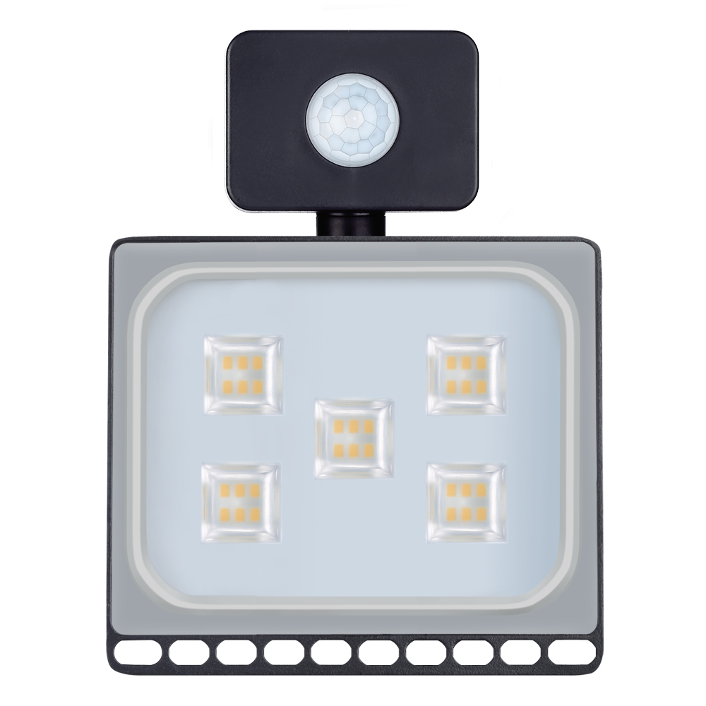 6PCS Ultrathin Sensor LED Floodlight 10W 20W 30W 50W 100W IP65 110V/220V LED Flood Light Spotlight Outdoor Street Light