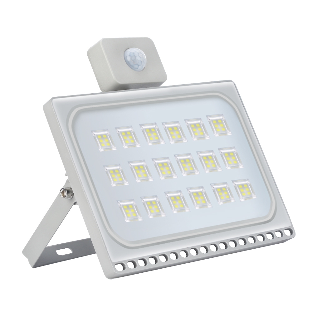 6PCS Ultrathin Sensor LED Floodlight 10W 20W 30W 50W 100W IP65 110V/220V LED Flood Light Spotlight Outdoor Street Light