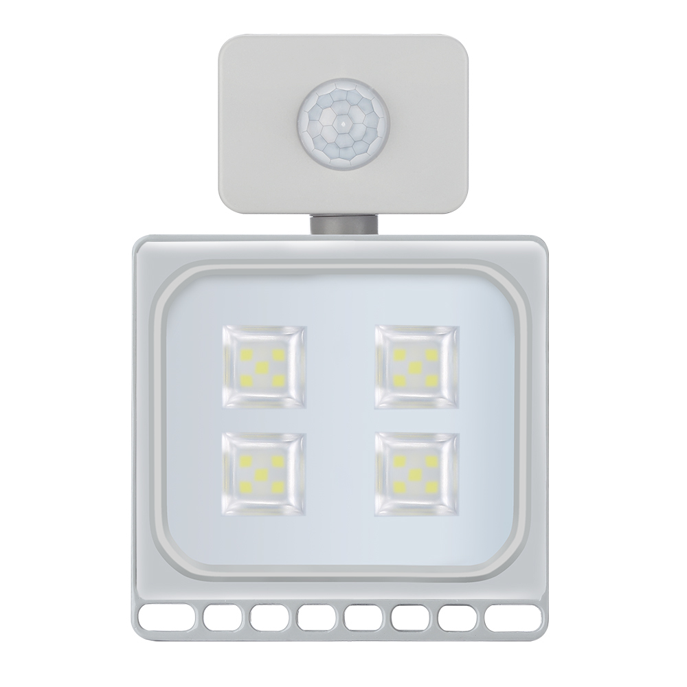 6PCS Ultrathin Sensor LED Floodlight 10W 20W 30W 50W 100W IP65 110V/220V LED Flood Light Spotlight Outdoor Street Light