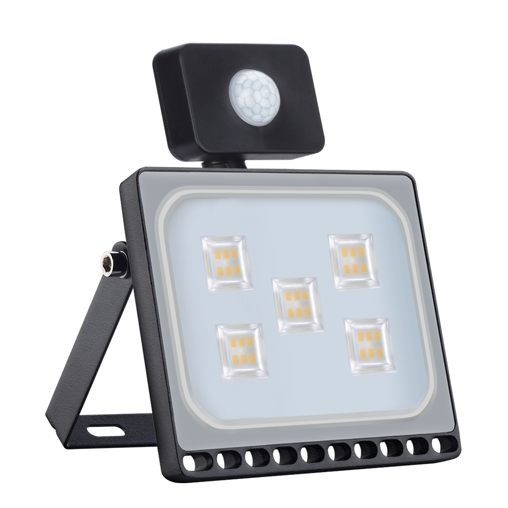 20PCS Ultrathin Sensor LED Floodlight 10W 20W 30W 50W 100W IP65 110V/220V LED Flood Light Spotlight Outdoor Street Light